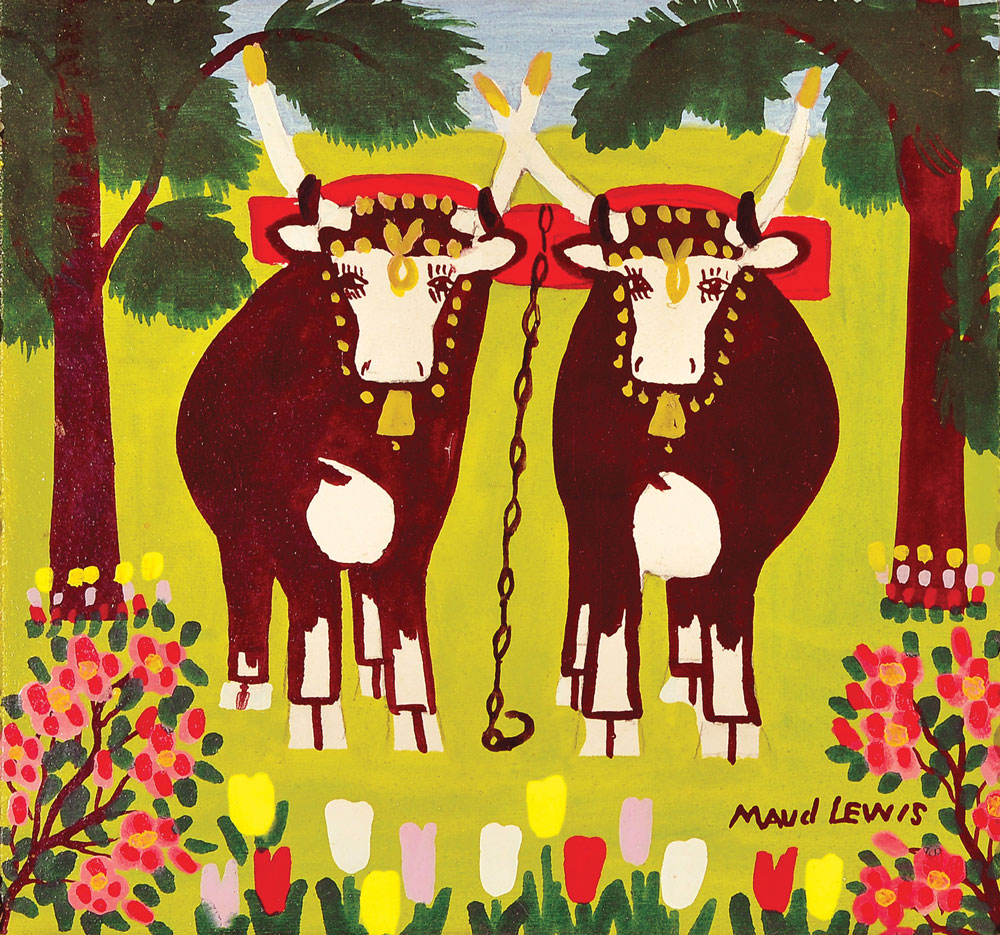 Maud Lewis, Untitled, c. 1996, oil on board