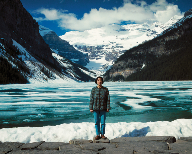 Jin-me Yoon, Souvenirs of the Self (Lake Louise), 1991