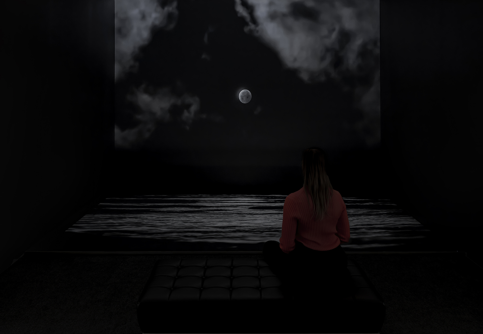 Video Dark room of a moon 