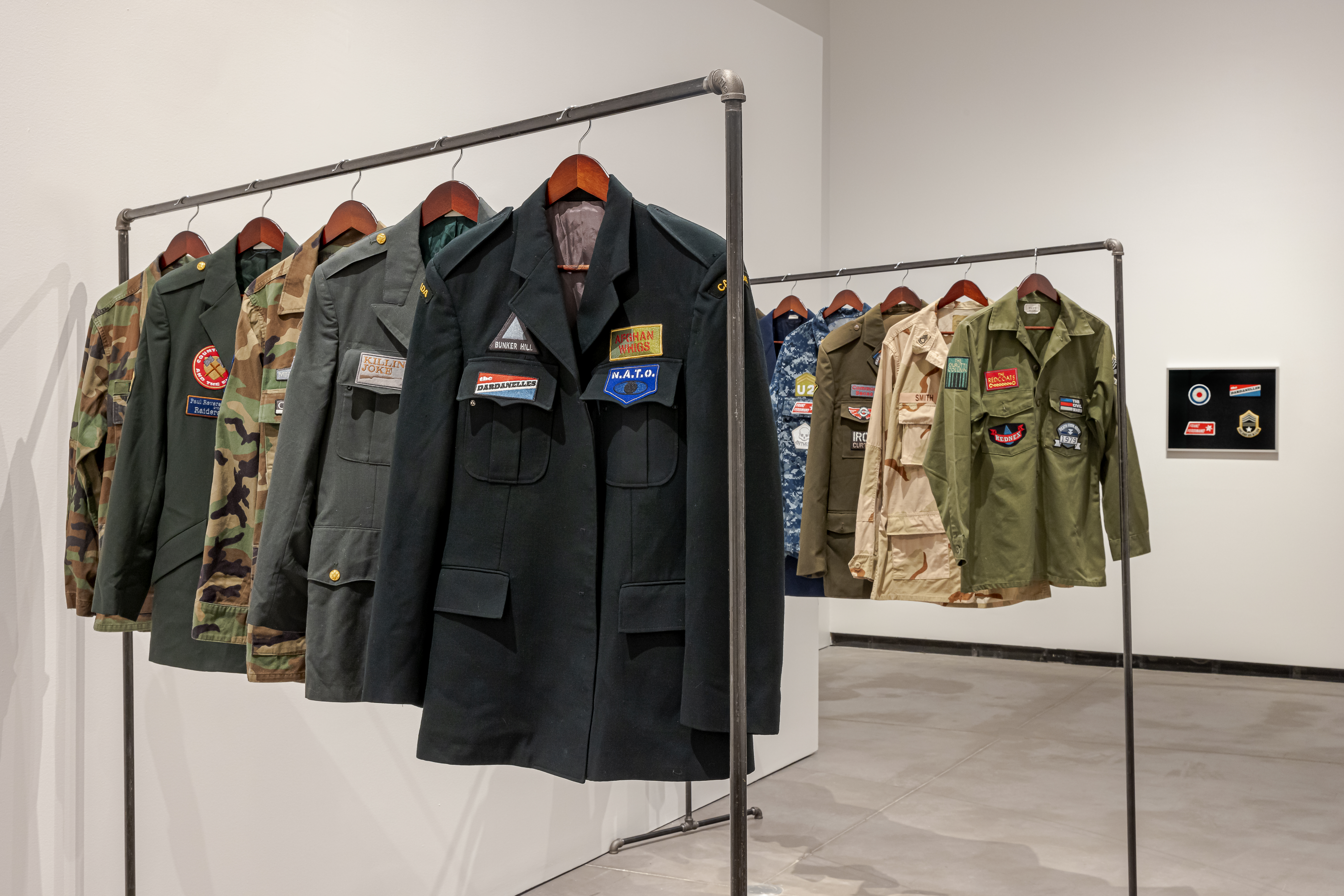 Military clothes display