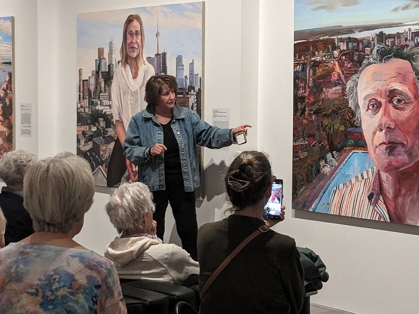 Image of a volunteer giving a tour