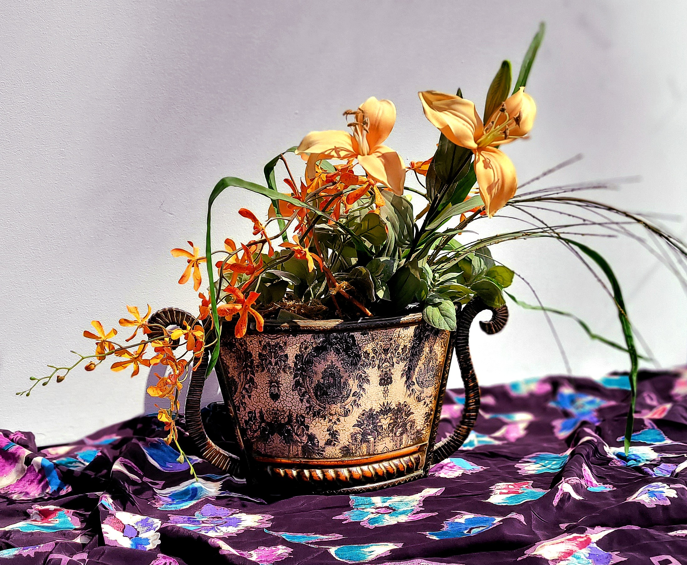 A basket of flowers