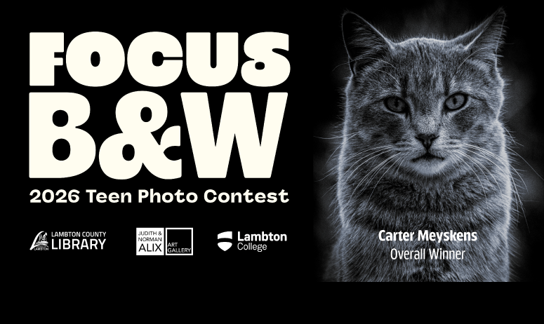 Winning photo for the 2026 Teen Photo Contest on a black background.