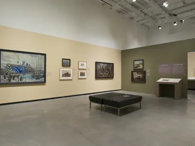 Install of Witness – Canadian Art of the First World War