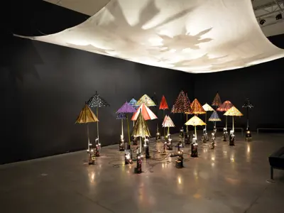 Install of Flying School: Diane Landry