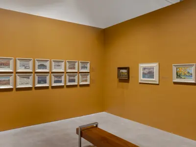 Install of Tom Thomson and the Group of Seven