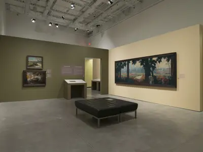 Install of Witness – Canadian Art of the First World War