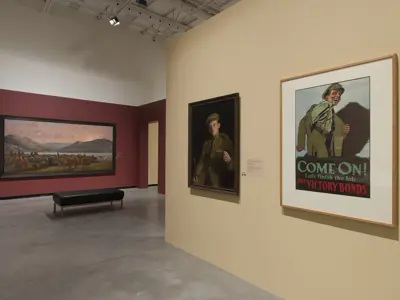 Install of Witness – Canadian Art of the First World War