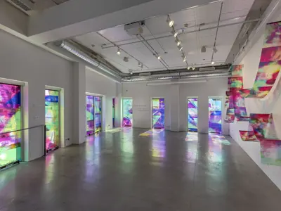 Install of Through Sunset, Slow Dusk, & Gathering Dawn