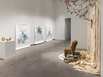 Install of In The Garden Of Exquisite Unknown