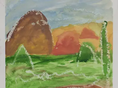 Artwork from Inspirational Moments exhibition