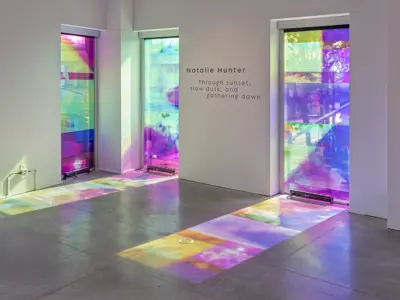 Install of Through Sunset, Slow Dusk, & Gathering Dawn