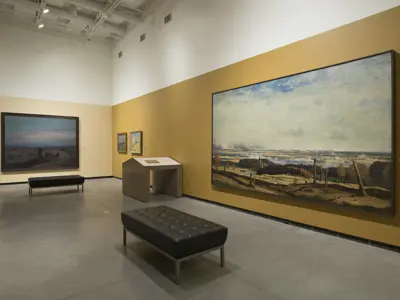 Install of Witness – Canadian Art of the First World War